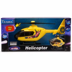 Legetøjshelikopter med lyd - Gul - 25 cm