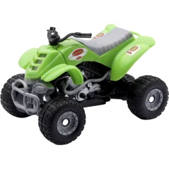 Legetøjsmotorcykel med 4 hjul og lyd - Grøn - 8,5 cm