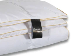 Let dobbelt gåsedunsdyne - Luksus helårsdyne - 200x220 cm - Premium By Borg - Gulddynen