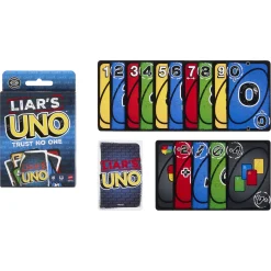 Liar's UNO kortspil med bluff og løgnerkort - 112 kort