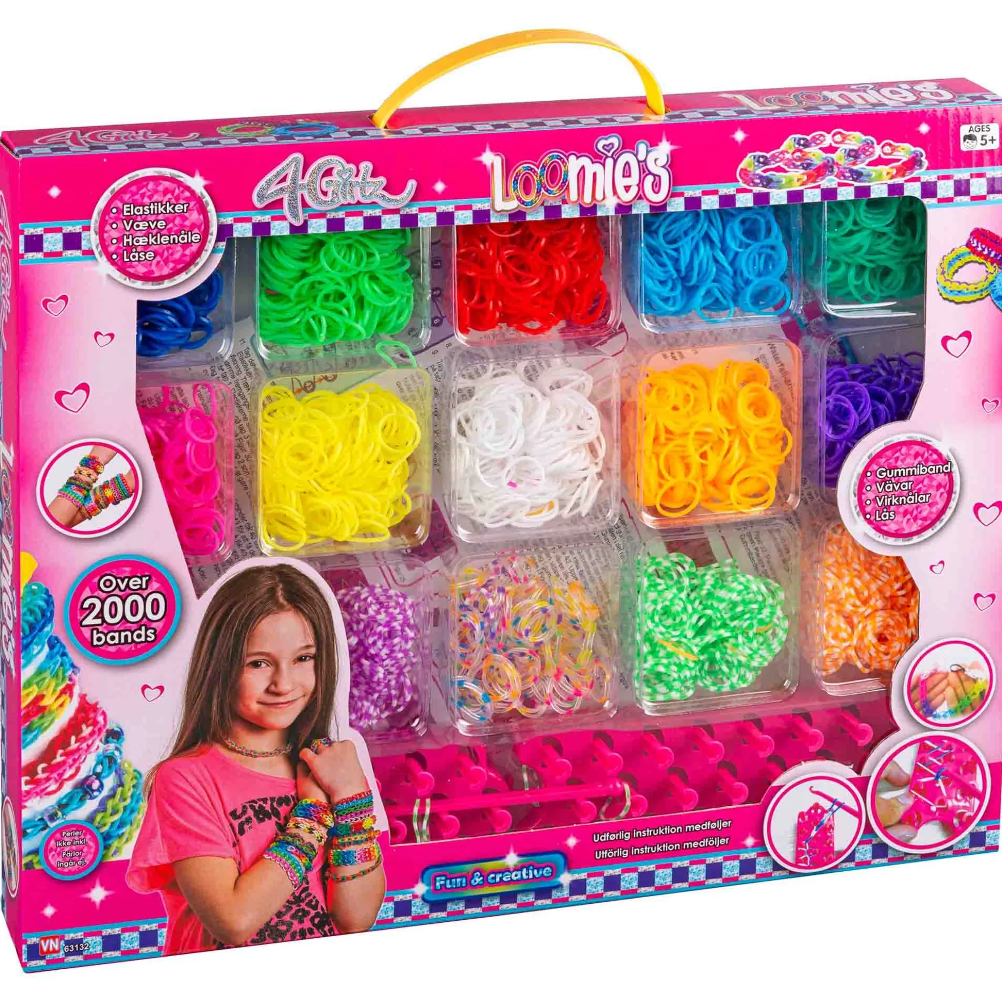 Loom bands med over 2000 elastikker