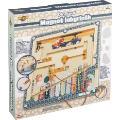 Magnetisk dinosaur labyrintspil - lær at tælle med farvede kugler