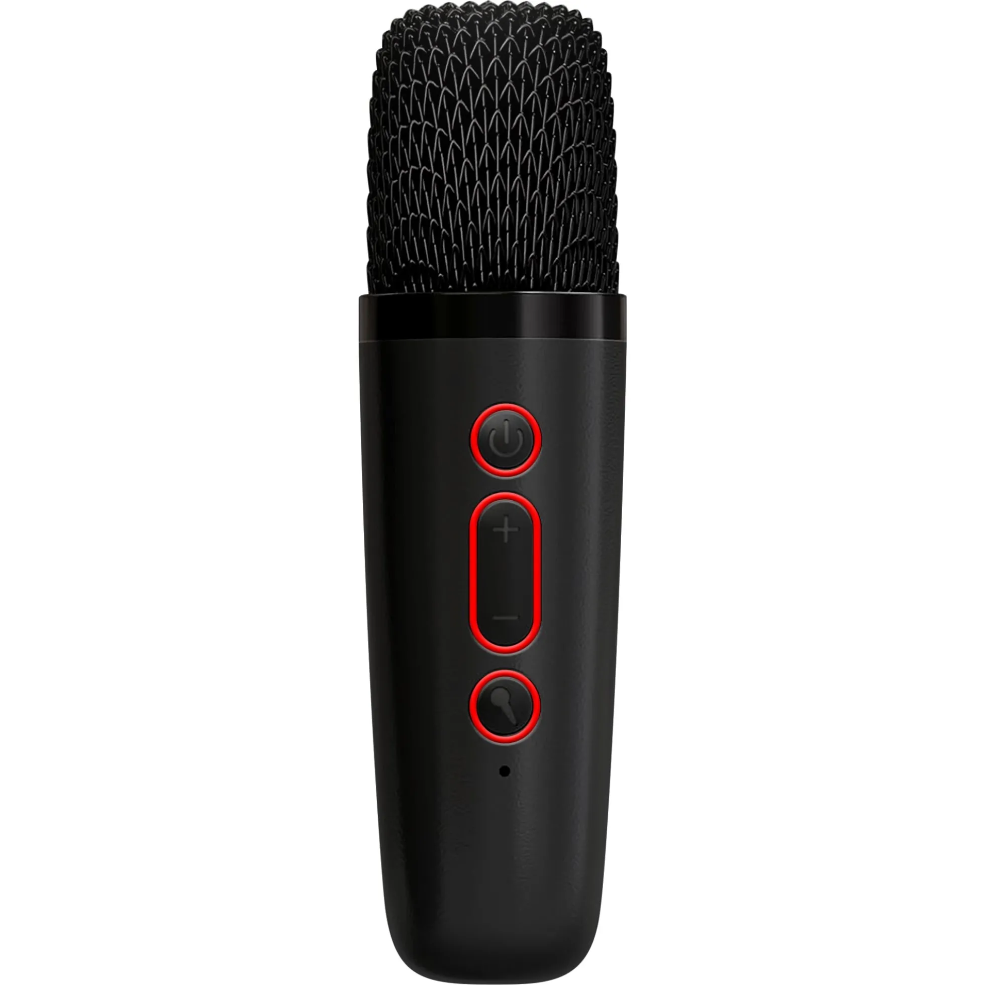 Mini karaokehøjttaler med 2 trådløse mikrofoner og LED-lys