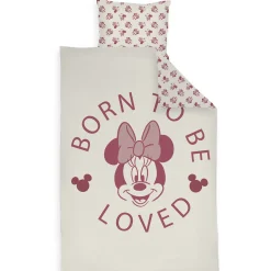 Minnie Mouse sengetøj - 100% bomuld - Junior sengetøj 100x140 cm - Born to be loved