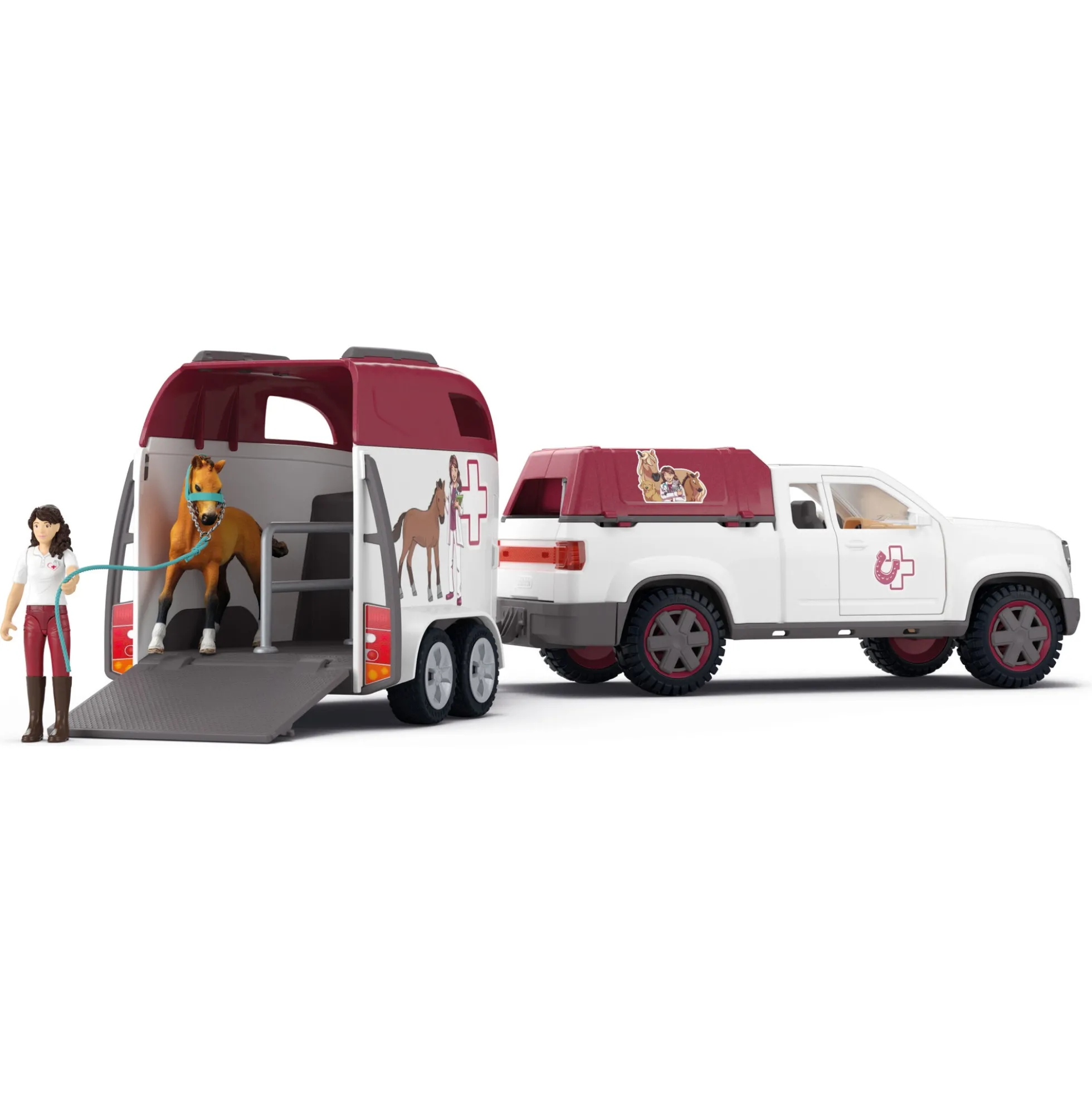 Mobil dyrlæge med trailer - 42704 - Schleich Horse Club