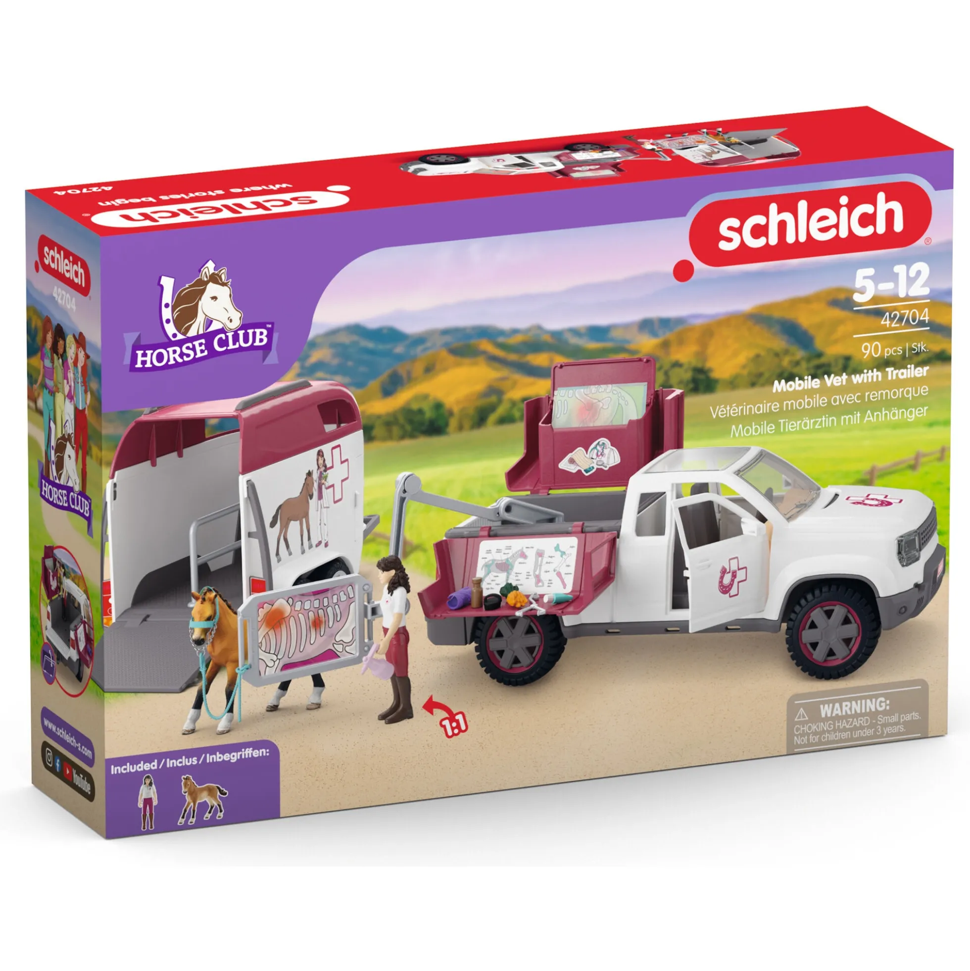 Mobil dyrlæge med trailer - 42704 - Schleich Horse Club