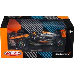 Modelbil - Formel 1 McLaren - Sort/Orange - Racerbil nr 81