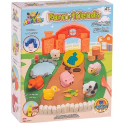 Modellervoks - Bondegårdsæt - 4x56 g bøtter modellervoks