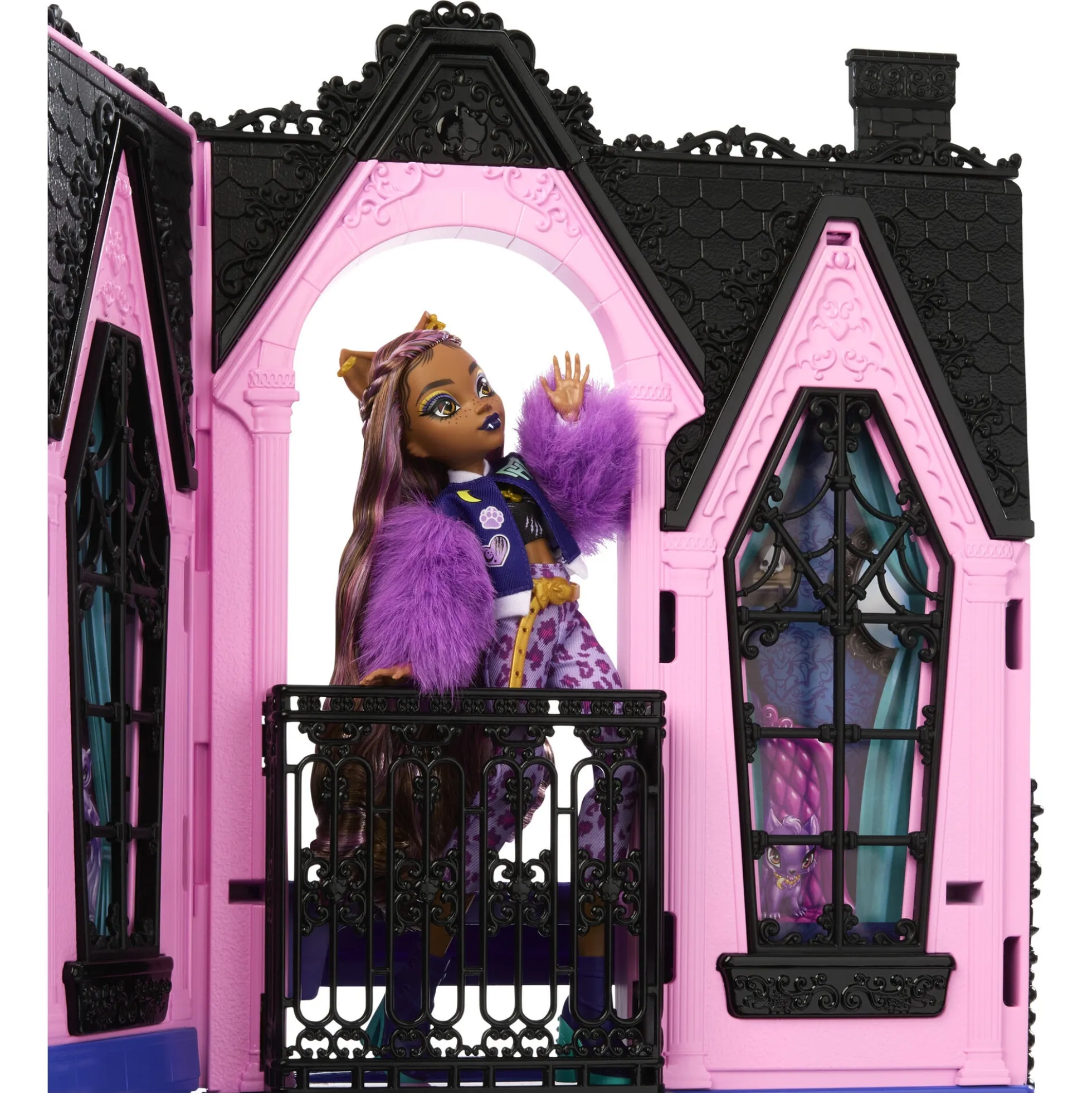 Monster High Boo-tique Hotel foldbart dukkehus med overraskelser - 13 dele