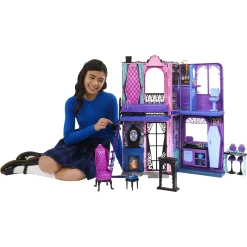 Monster High Boo-tique Hotel foldbart dukkehus med overraskelser - 13 dele