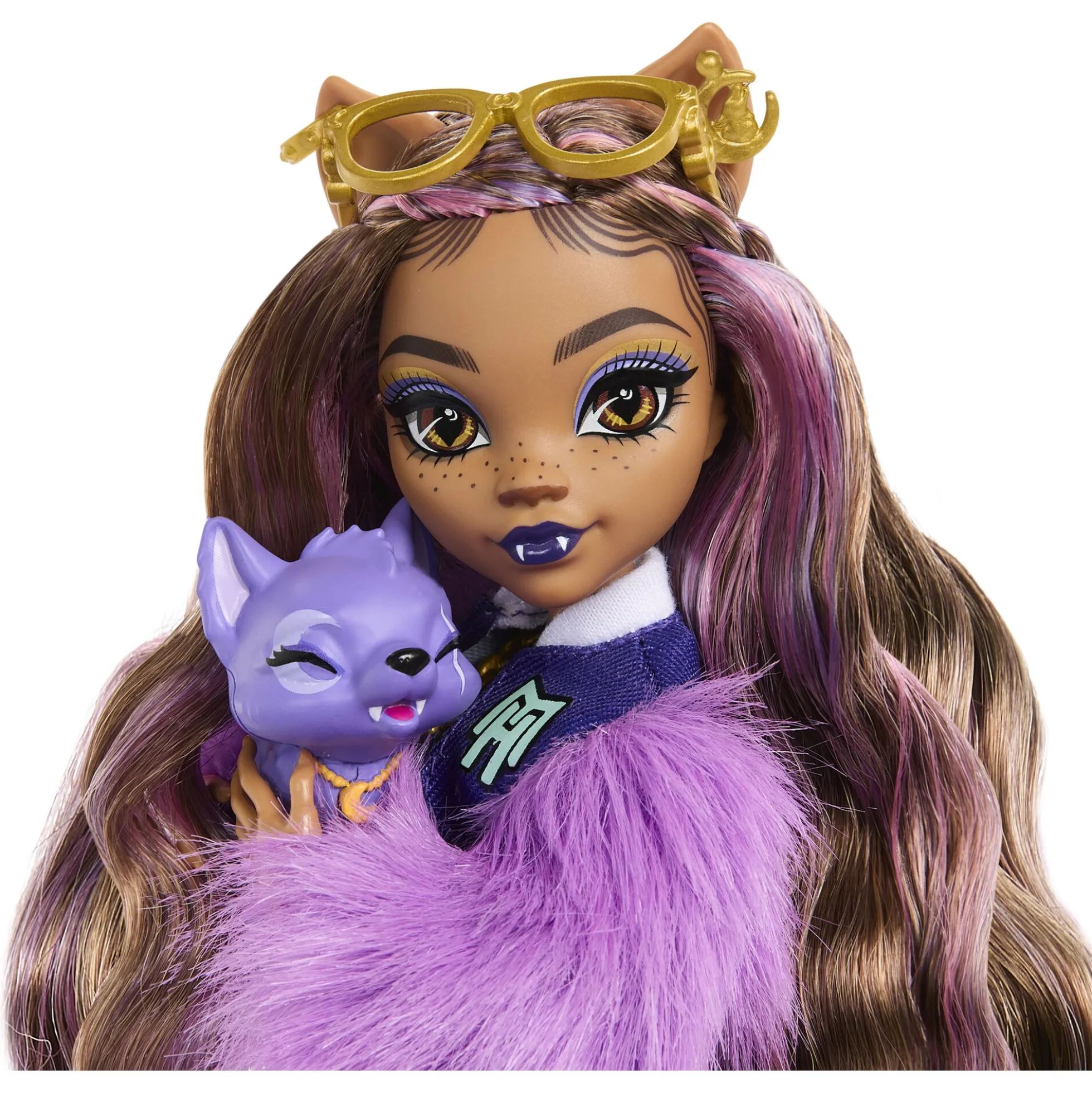 Monster High Clawdeen Wolf basisdukke - 8 tilbehørs dele - 30 cm
