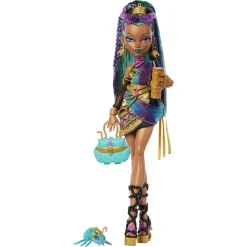 Monster High Nefera De Nile basisdukke - 8 tilbehørs dele - 30 cm