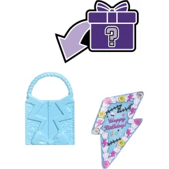 Monster High Scary Sweet Birthday Frankie Stein dukke - 8 tilbehørs dele - 30 cm