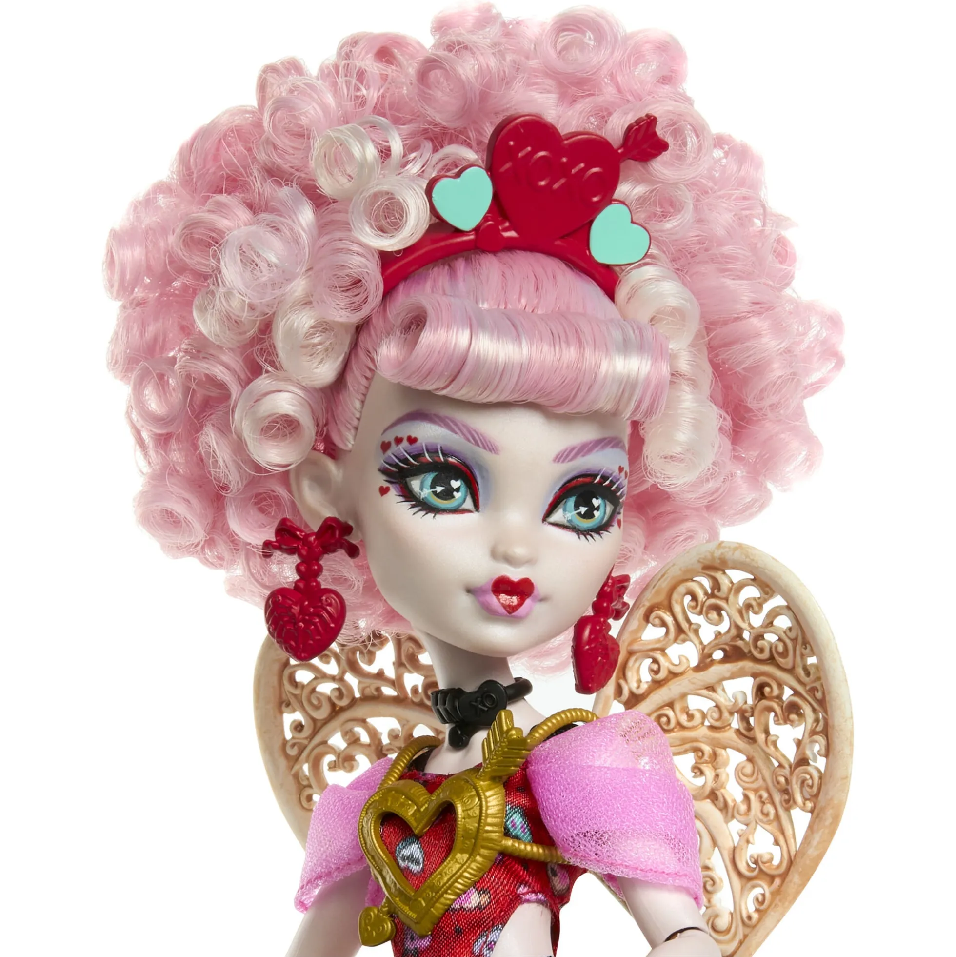 Monster High Scary Sweet Birthday Cupid Asteria dukke - 30 cm - 8 tilbehørsdele - 30 cm