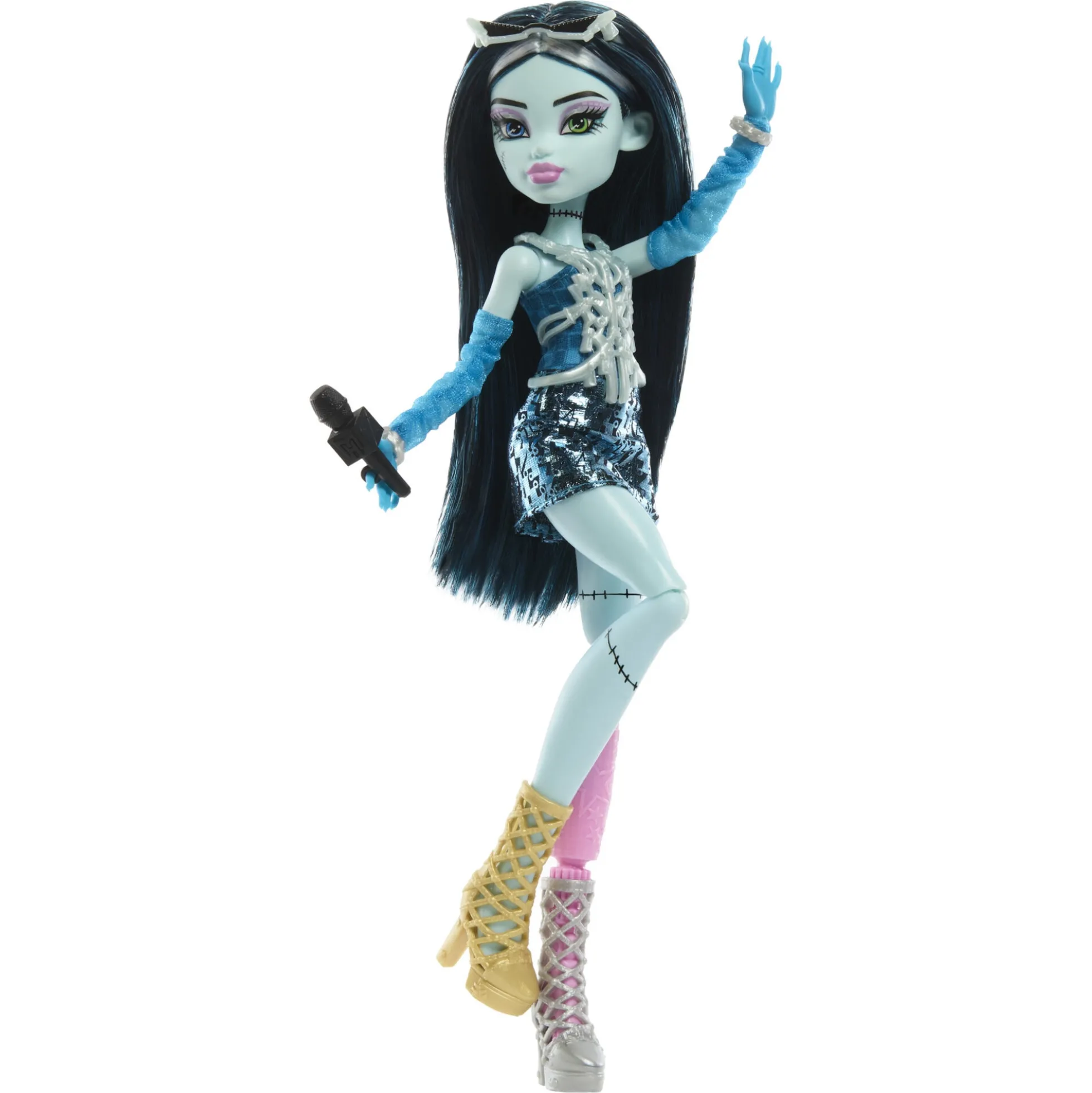 Monster High Skulltimate Secrets Frankie Stein dukke og tilbehør - Hauntlywood Mysteries - 30 cm