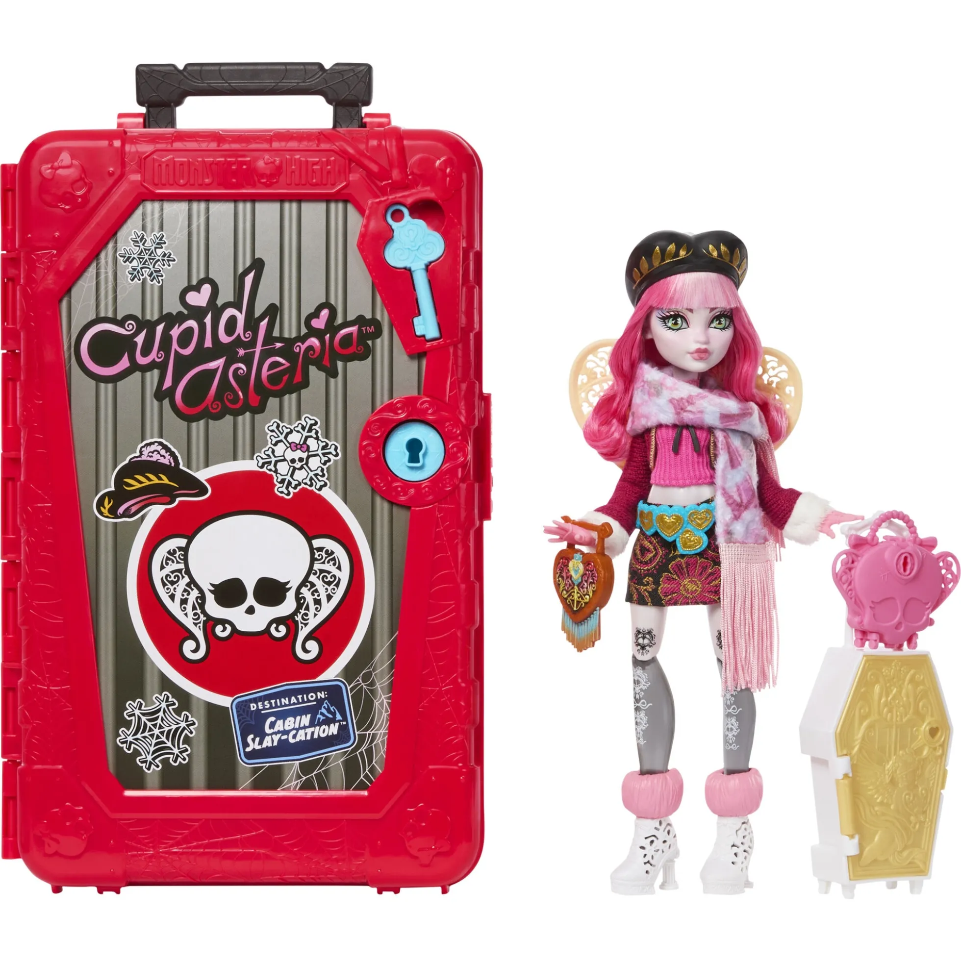 Monster High Skulltimate Secrets Cupid Asteria - Cabin Slay-Cation - 19+ dele - 30 cm