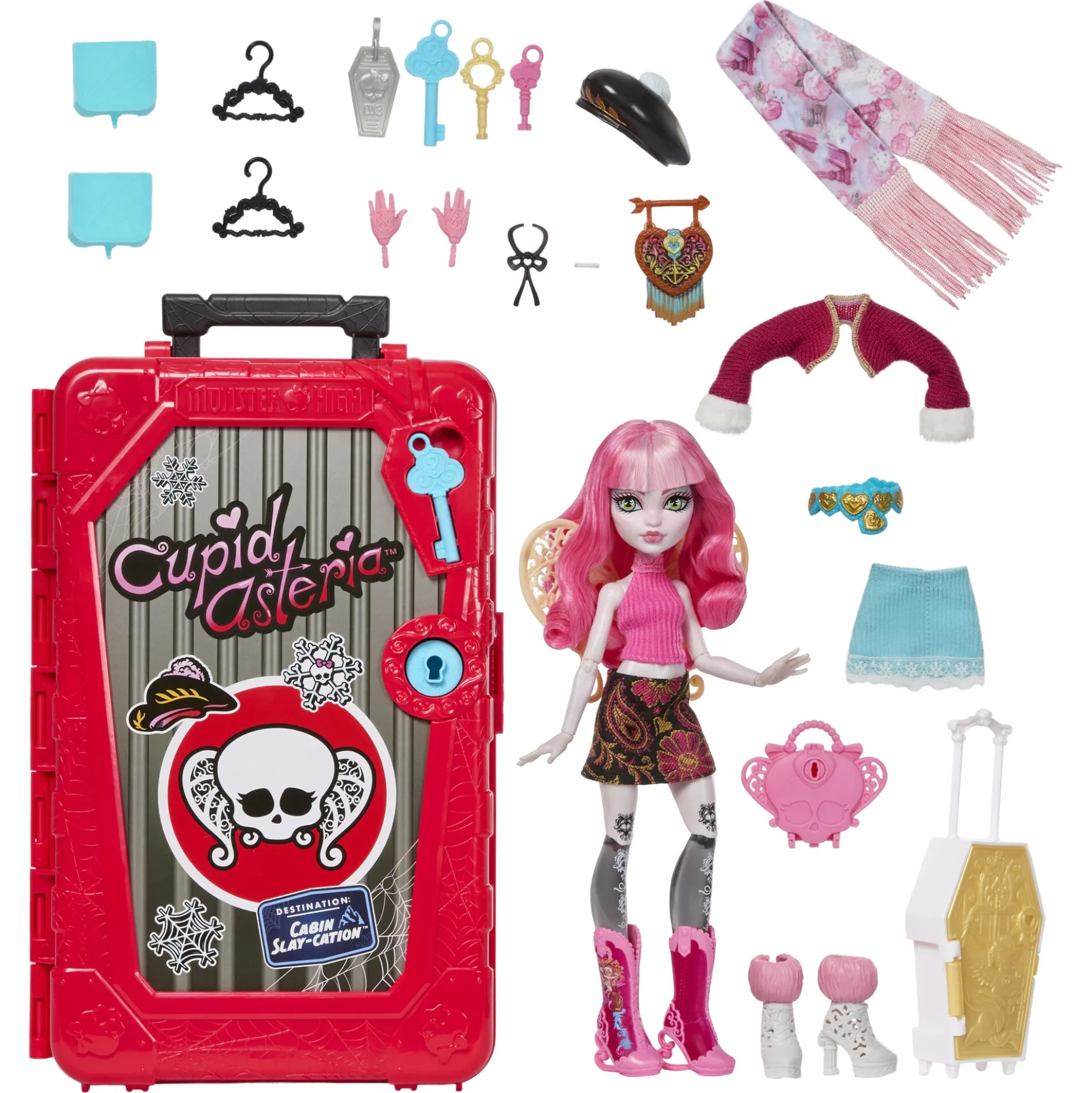 Monster High Skulltimate Secrets Cupid Asteria - Cabin Slay-Cation - 19+ dele - 30 cm