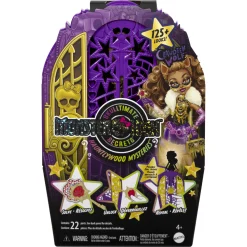 Monster High Skulltimate Secrets Clawdeen Wolf dukke og tilbehør - Hauntlywood Mysteries - 30 cm