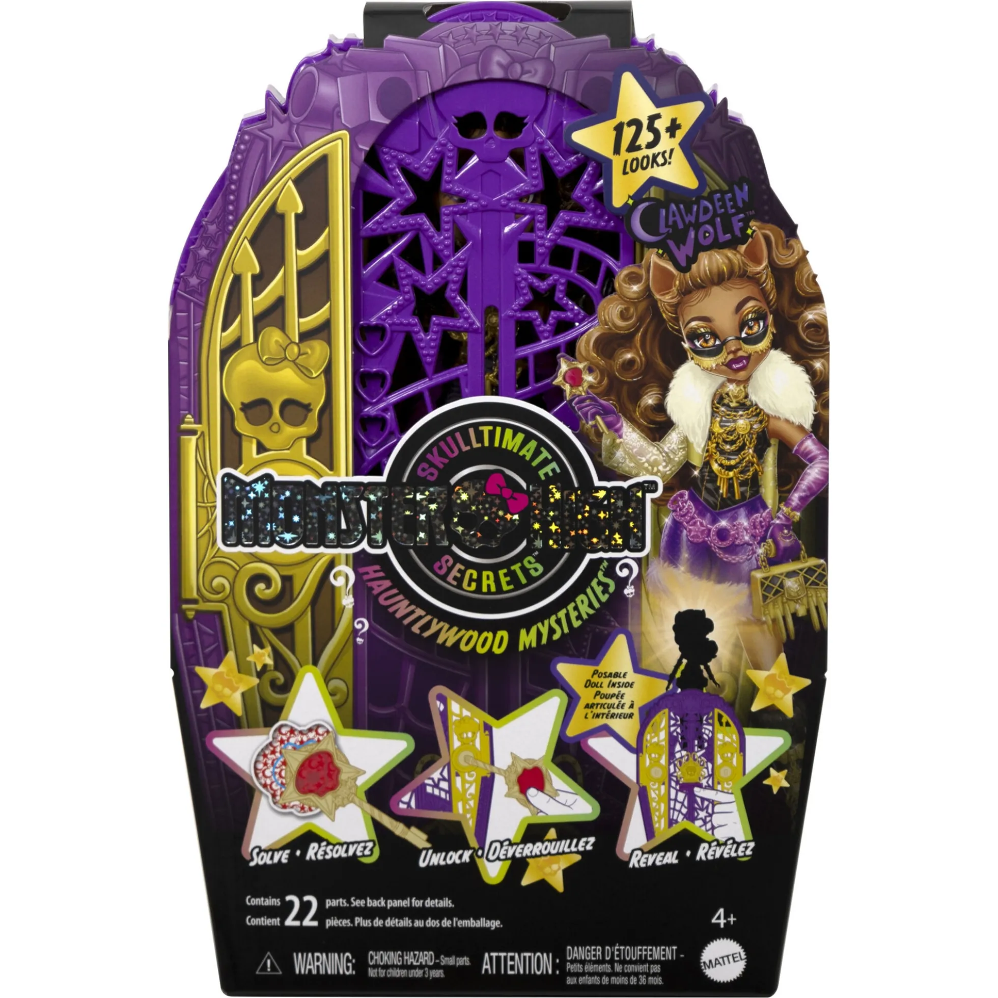 Monster High Skulltimate Secrets Clawdeen Wolf dukke og tilbehør - Hauntlywood Mysteries - 30 cm