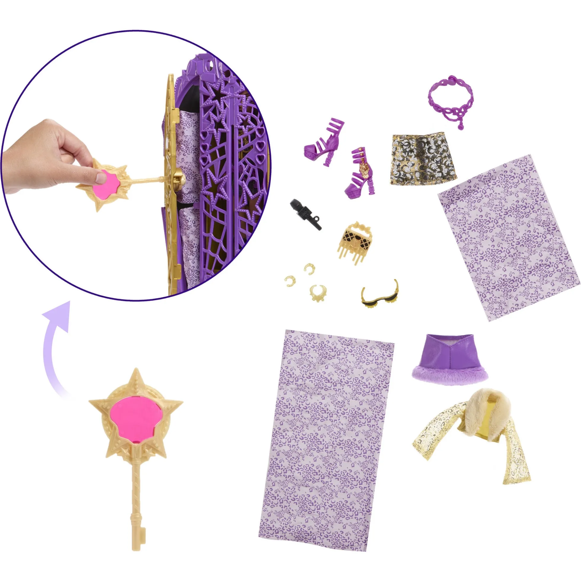 Monster High Skulltimate Secrets Clawdeen Wolf dukke og tilbehør - Hauntlywood Mysteries - 30 cm