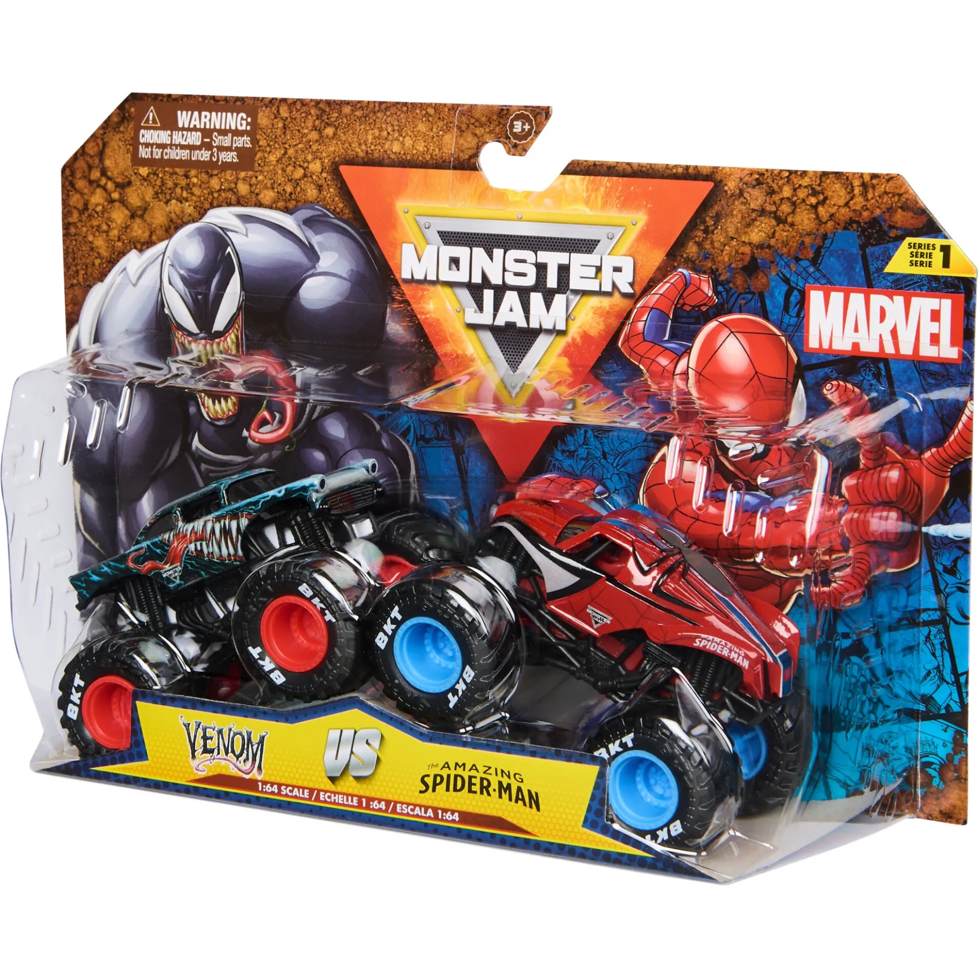 Monster Jam Marvel Spider-Man mod Venom - 2-pak