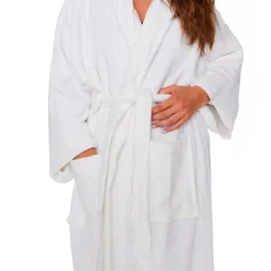 Morgenkåbe - bambus - Str. XL/XXL - Badekåbe - White - Excellent By Borg