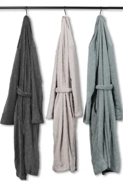 Morgenkåbe - Str. L/XL - Mint farvet - Coral fleece blød badekåbe - Borg Living
