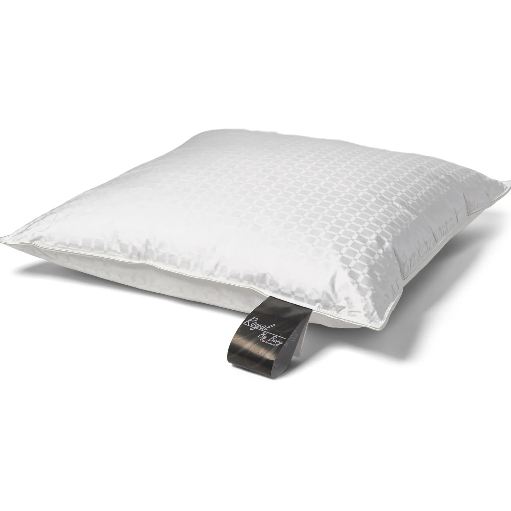 Moskusdun hovedpude - Mellem høj pude - 60x63 cm - 3 kammer dunpude - Royal By Borg Daisy