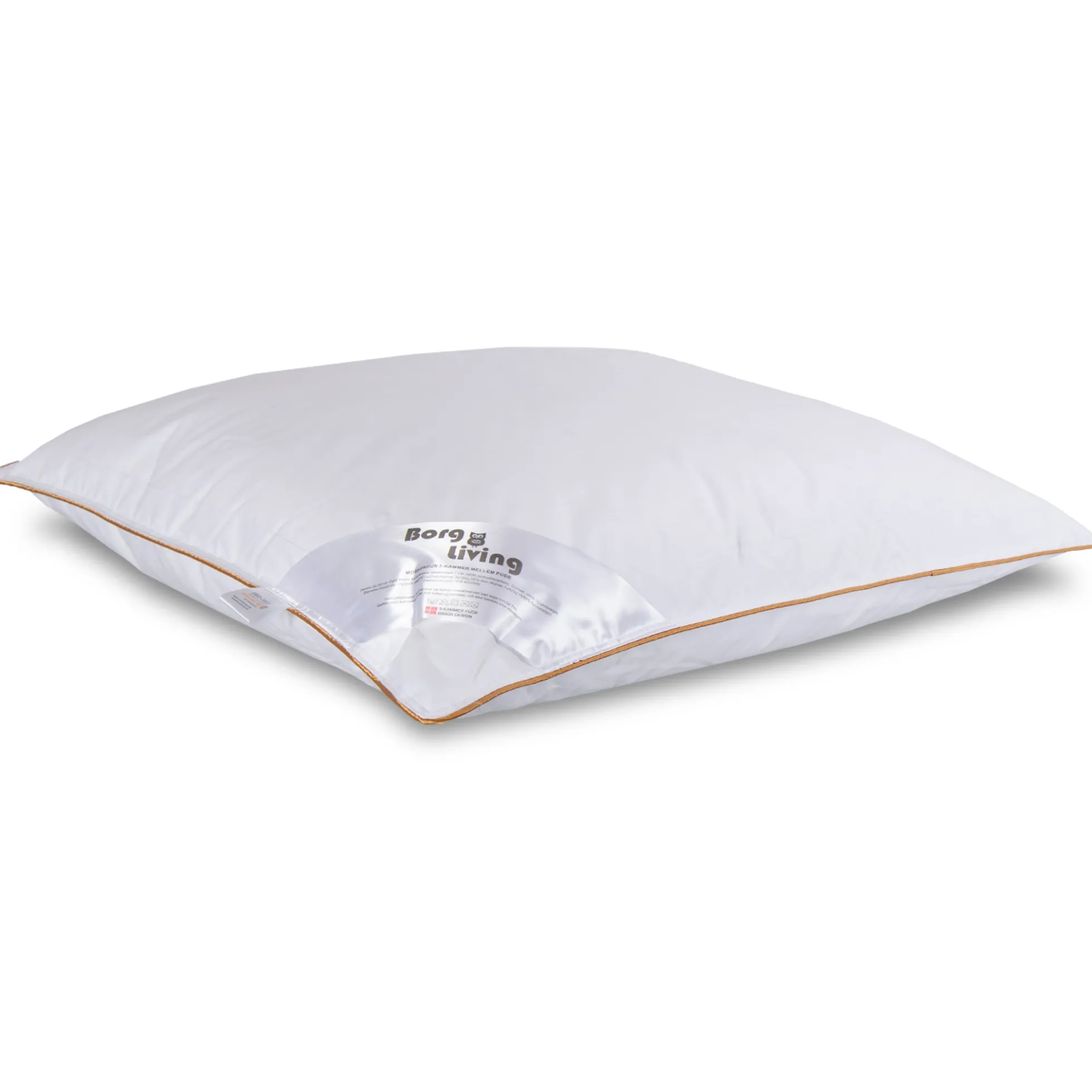 Moskusdun hovedpude - Mellem - 3 kammer hovedpude - 60x63 cm - Borg Living