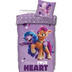 My little pony sengetøj - 150x210 cm - Follow your heart - 2 i 1 design - Sengesæt i 100% bomuld
