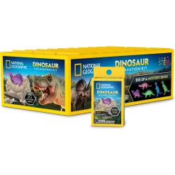National Geographic mini dinosaur udgravningssæt - 6x3x9 cm - assorteret