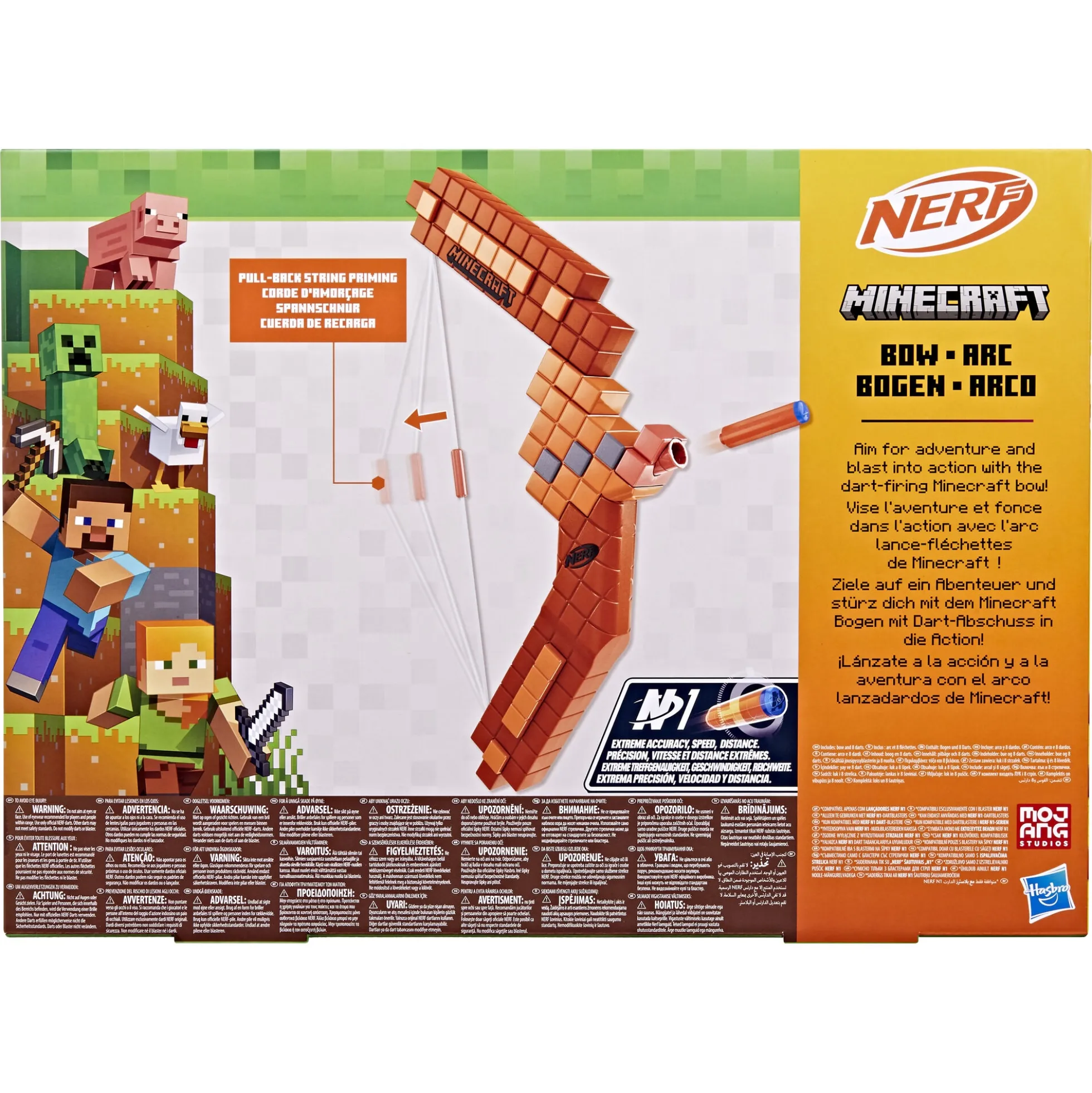 NERF Minecraft bue med 8 N1 patroner - 35 cm