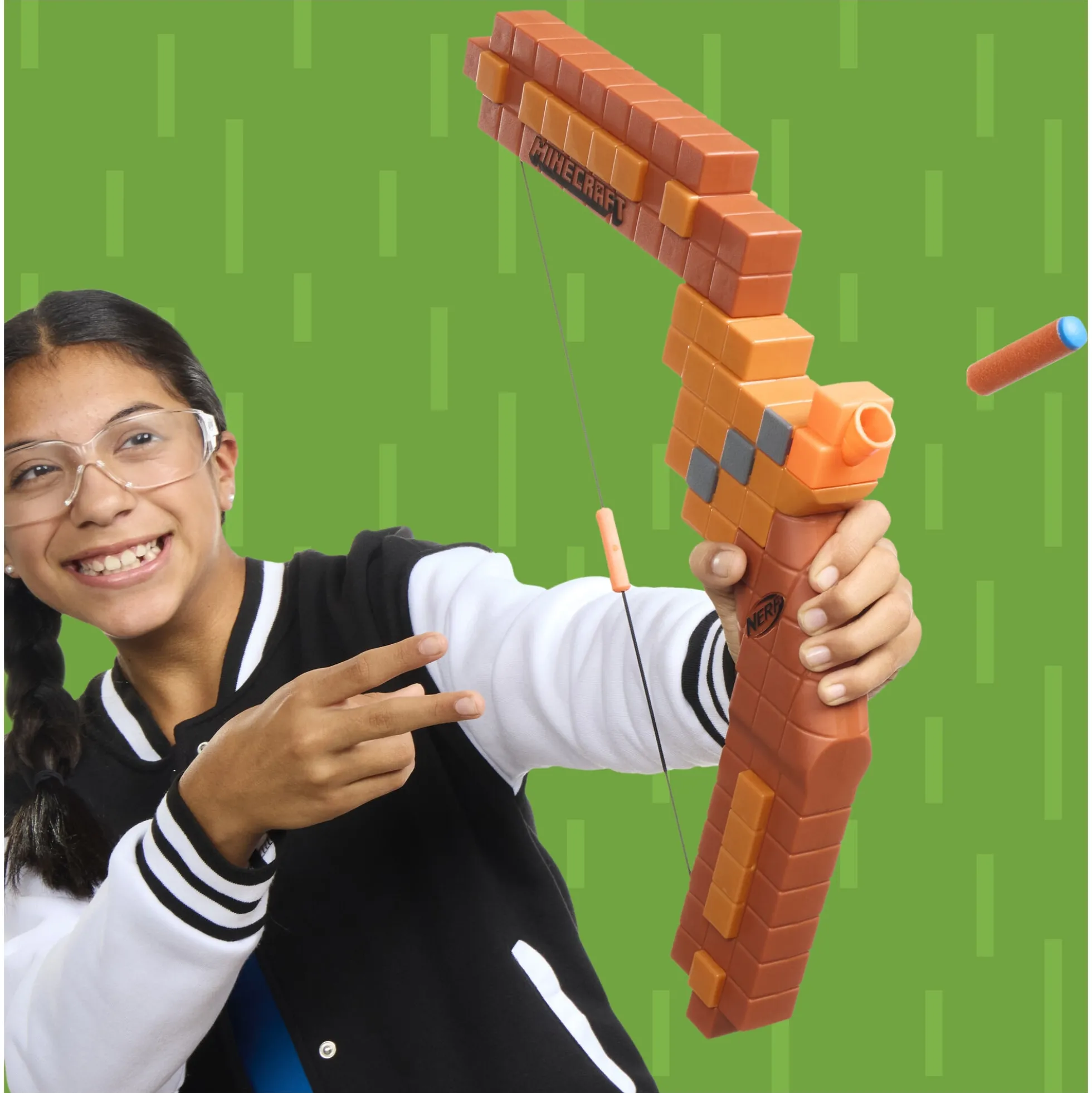 NERF Minecraft bue med 8 N1 patroner - 35 cm