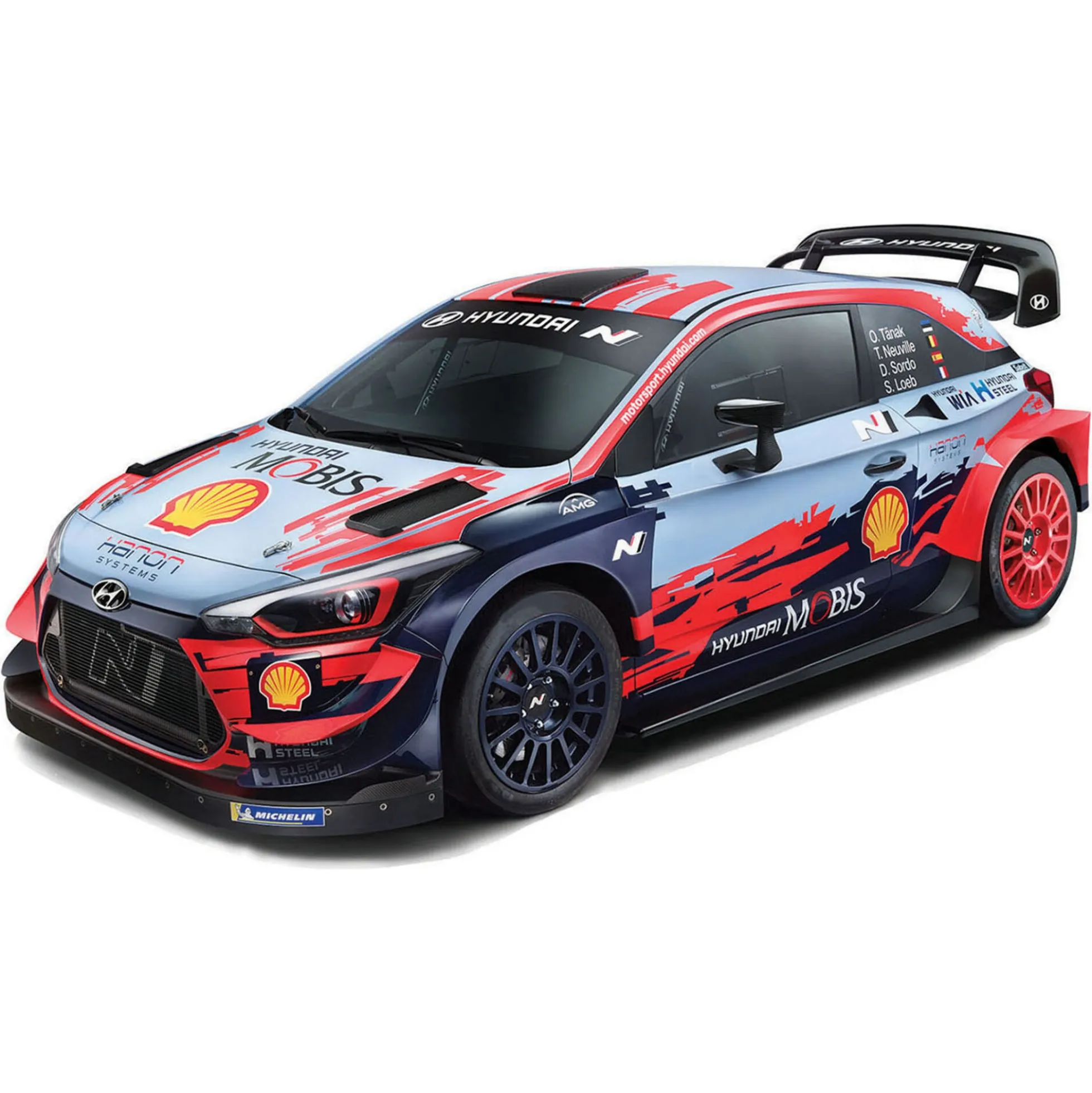 Ninco Hyundai i20 WRC RC rally fjernstyret bil - 1:16