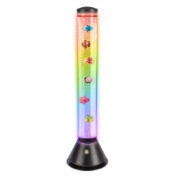 Ocean bubble fish tube lampe med fisk, bobler og fjernbetjening - 80 cm