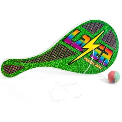 Paddleball 12x27 cm - Klassisk boldspil i grøn