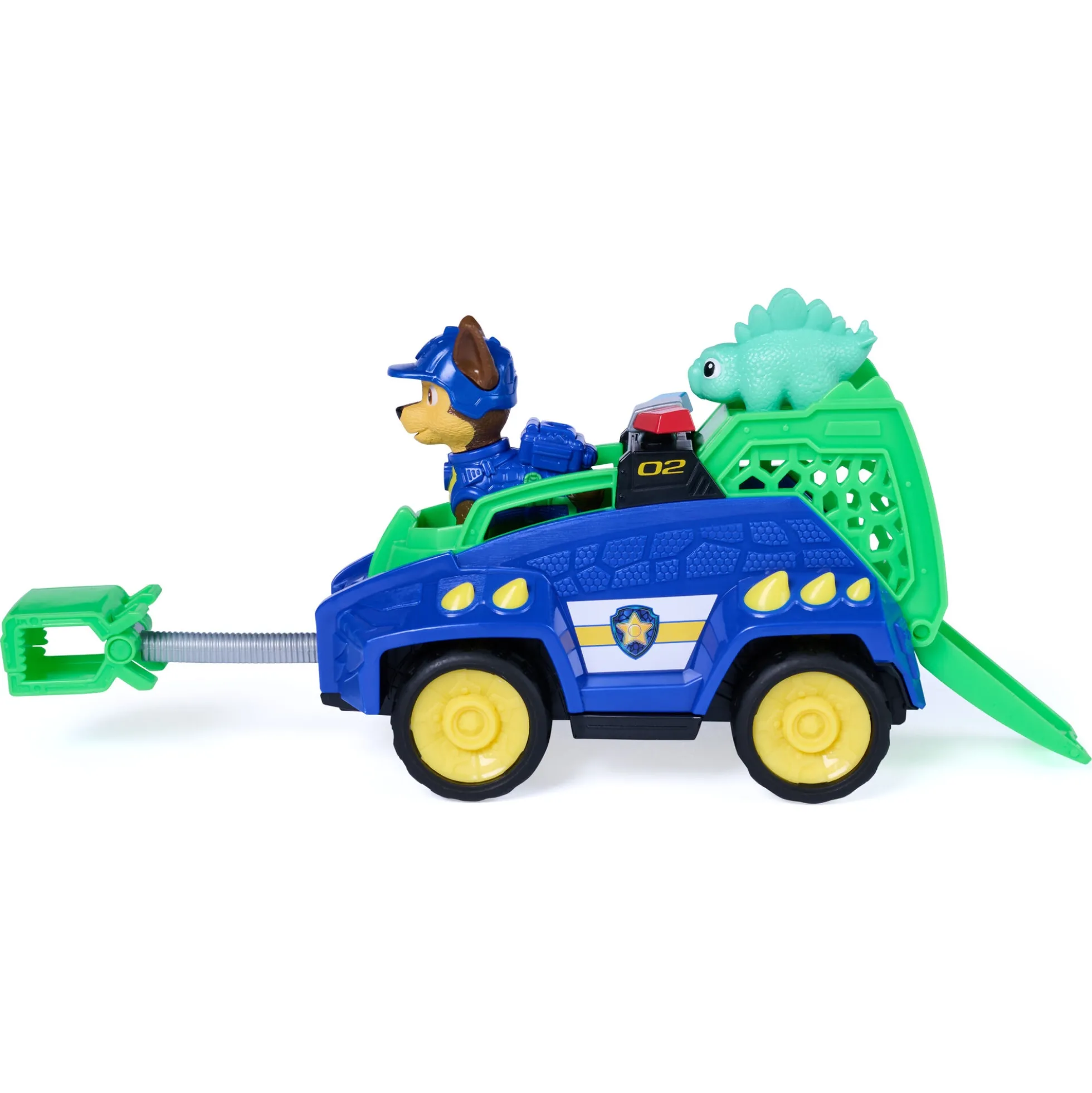 PAW Patrol Dino Filmen Chase dino-køretøj med figur - 15 cm