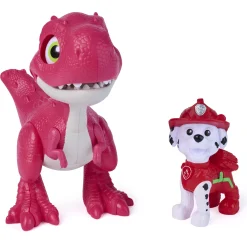 PAW Patrol Dino Filmen Roaring Pup Pals dinosaur med Marshall figur - 6,25 cm figur