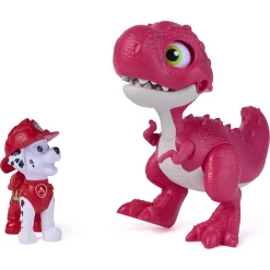 PAW Patrol Dino Filmen Roaring Pup Pals dinosaur med Marshall figur - 6,25 cm figur