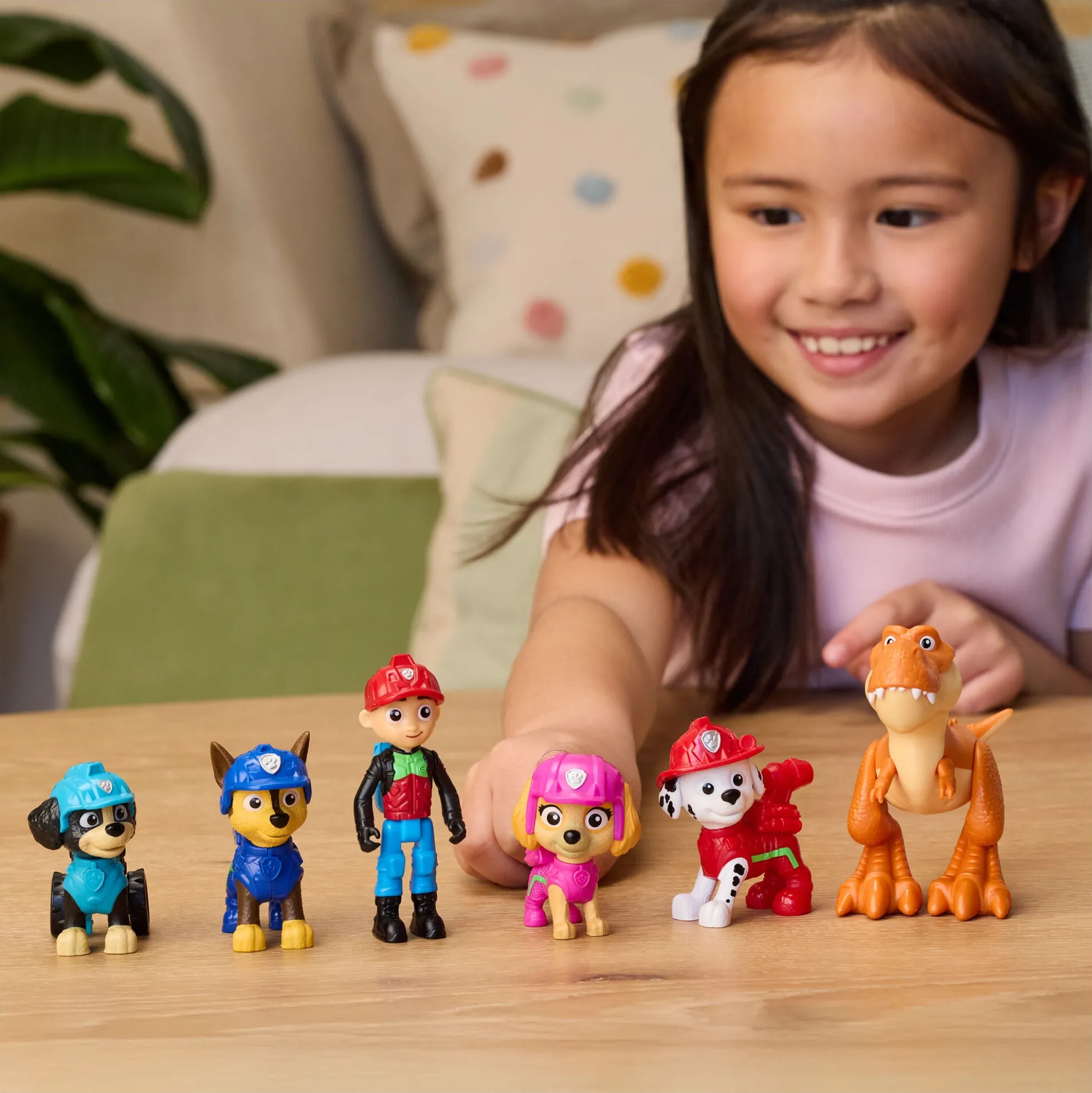 PAW Patrol figursæt med fire hvalpe og Ryder