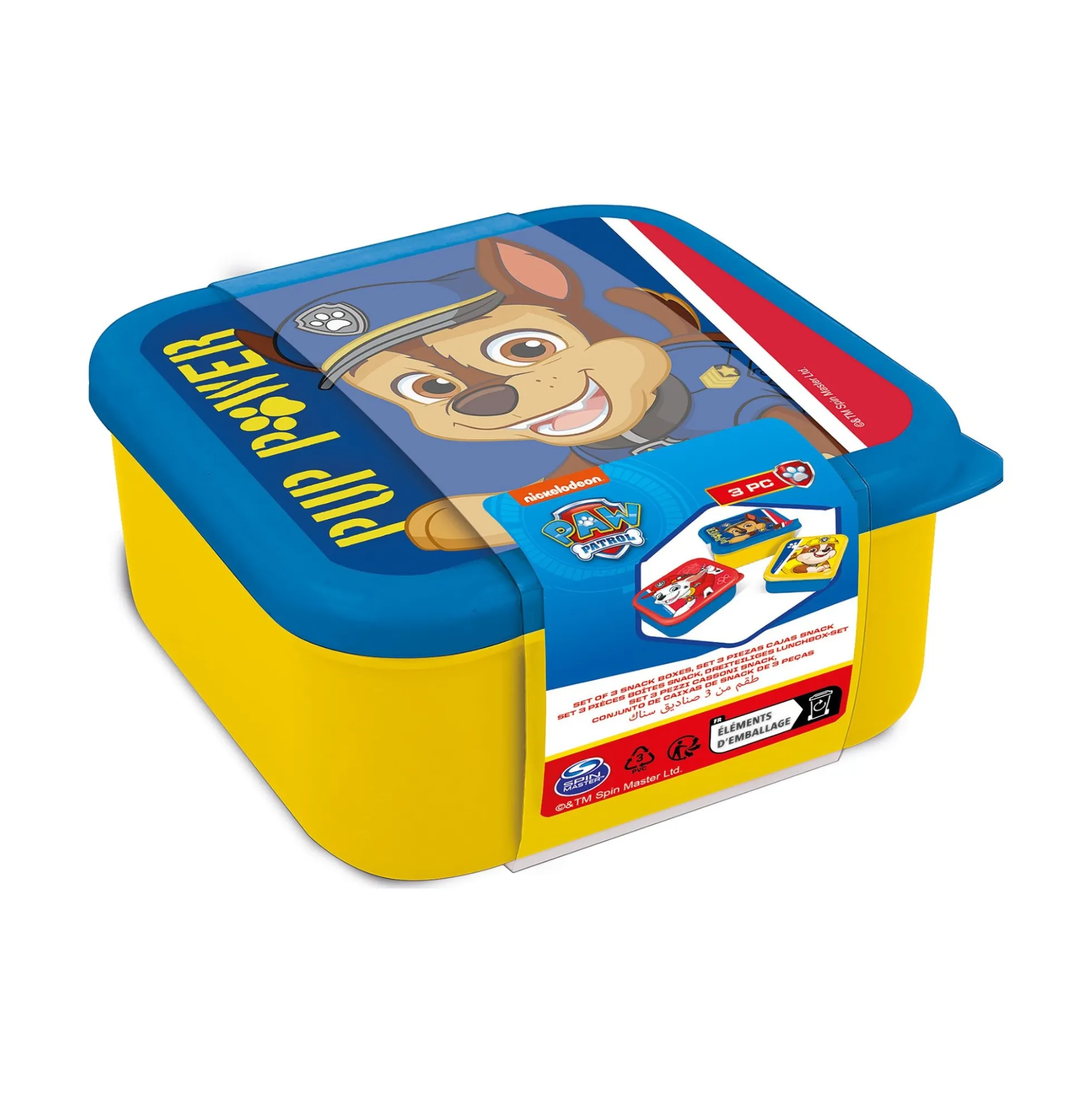 Paw Patrol madkassesæt - 3-pak børnemadpakker