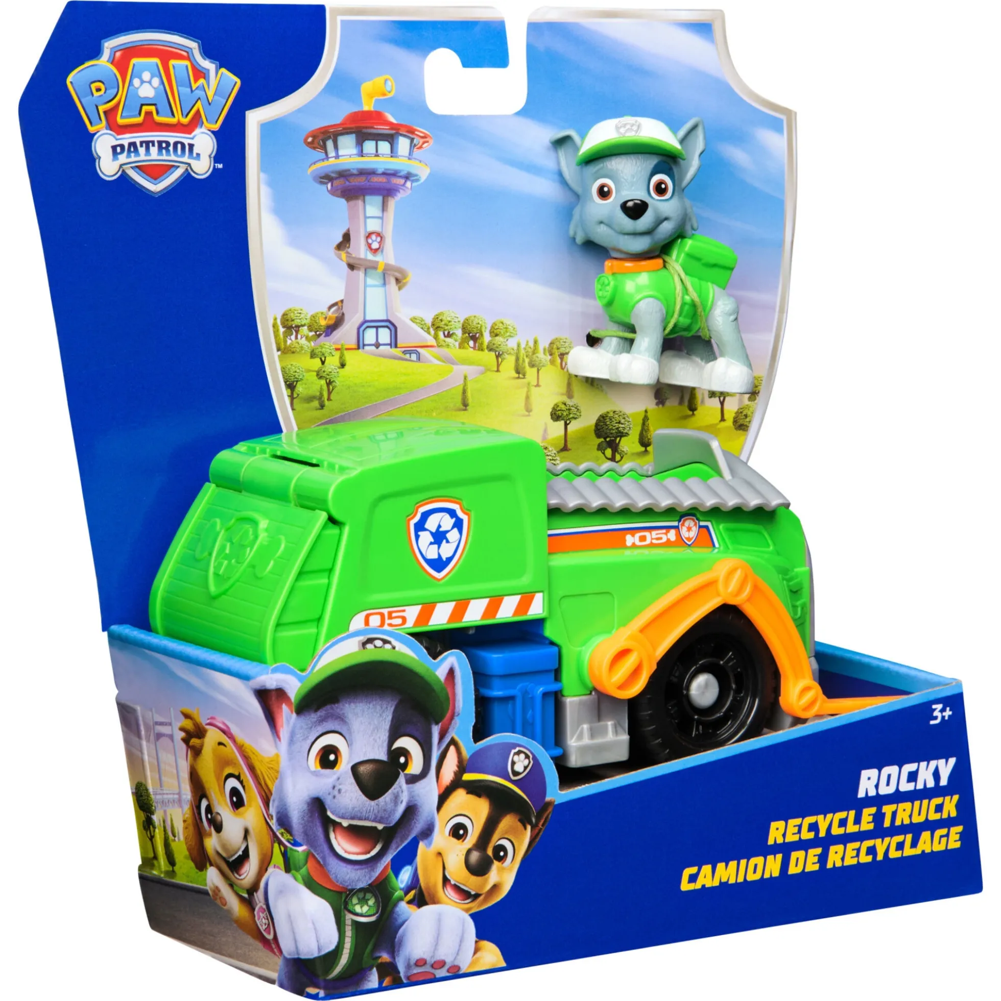 PAW Patrol Rocky med genbrugsbil - 15 cm