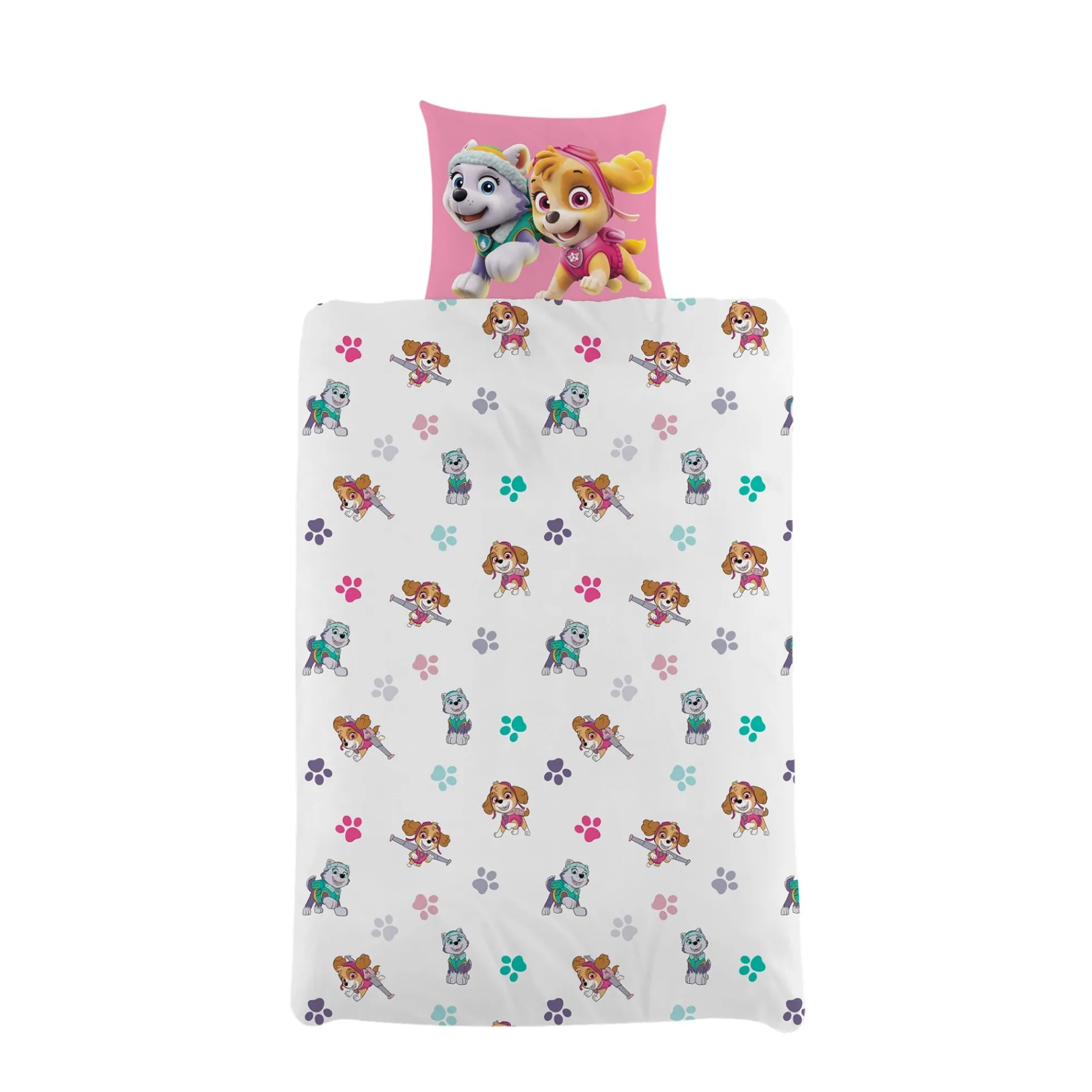 Paw Patrol sengetøj - 100% bomuld - Børnesengetøj 140x200 cm - Adventure bay legendes