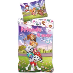 Paw Patrol sengetøj - 100% bomuld - Børnesengetøj 140x200 cm - Friends 4 ever