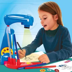 PAW Patrol tegneprojektor - kreativt tegnesæt med tusser og 32 motiver