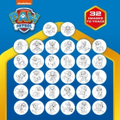 PAW Patrol tegneprojektor - kreativt tegnesæt med tusser og 32 motiver