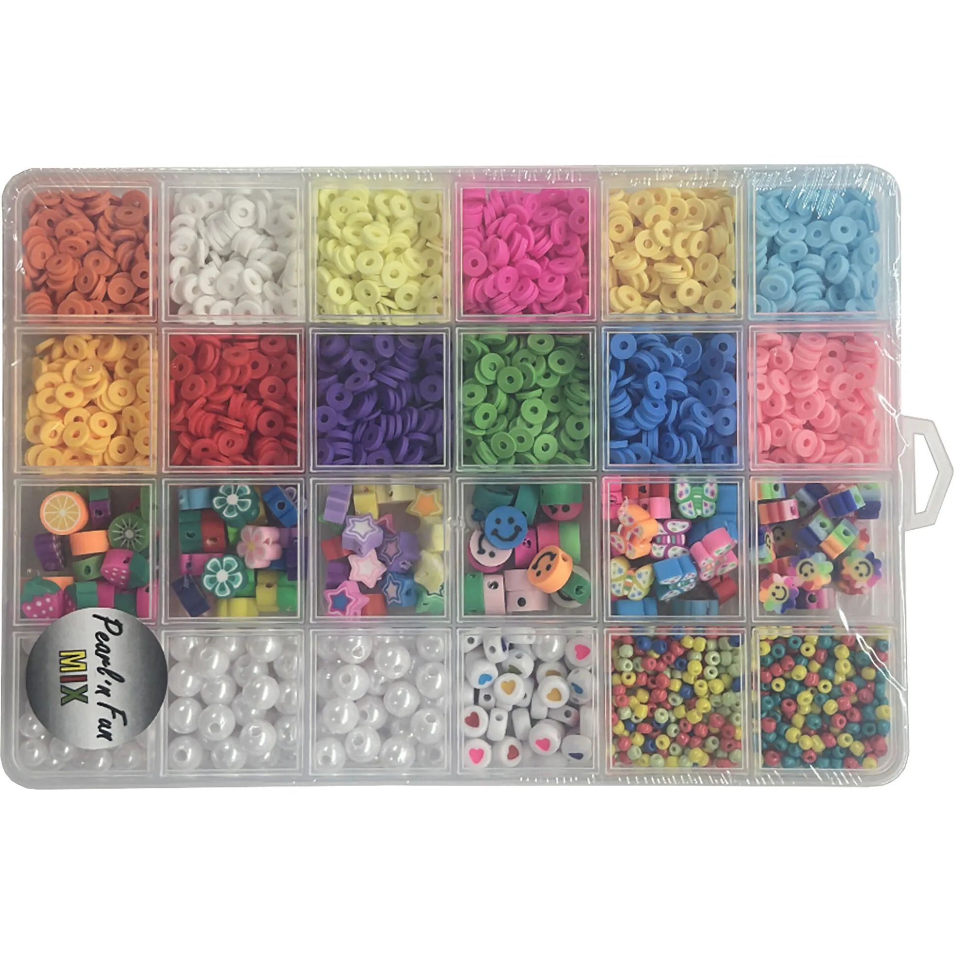 Pearl'n Fun multi perlemix i 20 farver - 3-10 mm