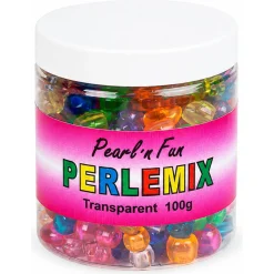 Pearl'n Fun perlemix - Transparente farver - 100 g