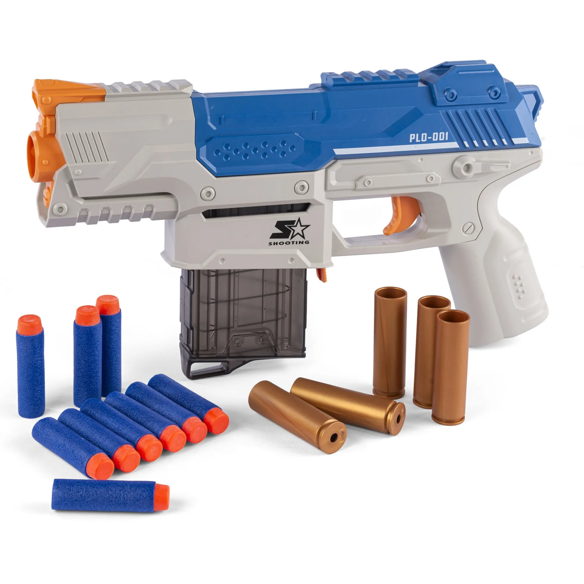 Pioneer M3 softbullet maskinpistol med magasin - 10 skumpile - 28 cm
