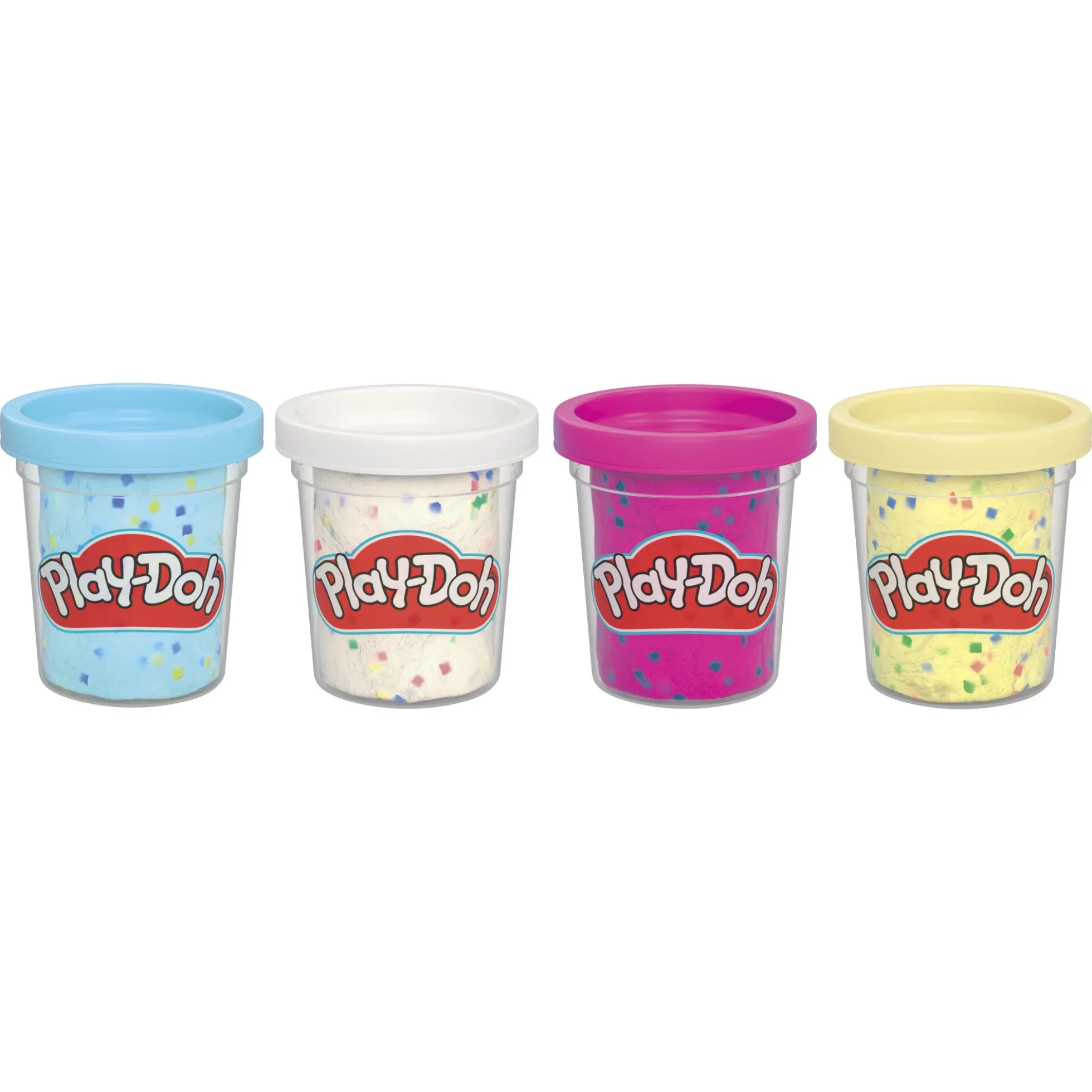 Play-Doh Confetti Fun modellervoks 4-pak - 340 g